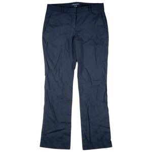 Theory Trousers Pants Womens 8 Black Linen Viscose Straight Leg‎ Business Casual